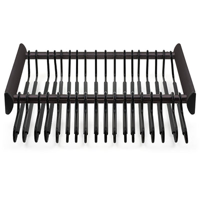 TAG Hardware SYNERGY Pull - Out Pant Rack Closet Organizer with Soft Close Slides and Pant Hangers - KI Home