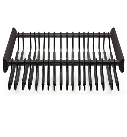 TAG Hardware SYNERGY Pull - Out Pant Rack Closet Organizer with Soft Close Slides and Pant Hangers - KI Home