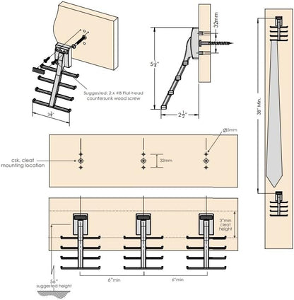 TAG Hardware Ultimate 3 - Case Pack – Premium Closet Organization Rack - KI Home