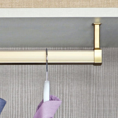 2-Pack TAG Hardware Concave Shaped Wardrobe Tube Suspended End Caps Closet Rod Support Brackets