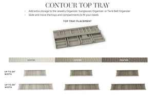 TAG Hardware Contour Premium Top Tray Trim-to-Fit Faux Leather Kit