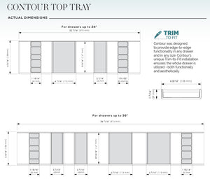 TAG Hardware Contour Premium Top Tray Trim-to-Fit Faux Leather Kit
