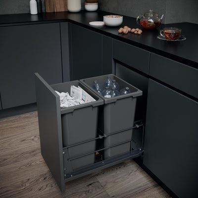 Vauth - Sagel Envi BMT Double 35 or 50 Quart Bottom Mount Soft - Close Waste Container System - KI Home