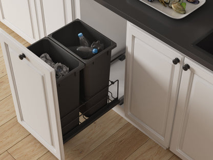 Vauth - Sagel Envi BMT Double 35 or 50 Quart Bottom Mount Soft - Close Waste Container System - KI Home