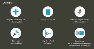 Vauth - Sagel Envi BMT Replacement Trash Can Bins, Made in USA - KI Home