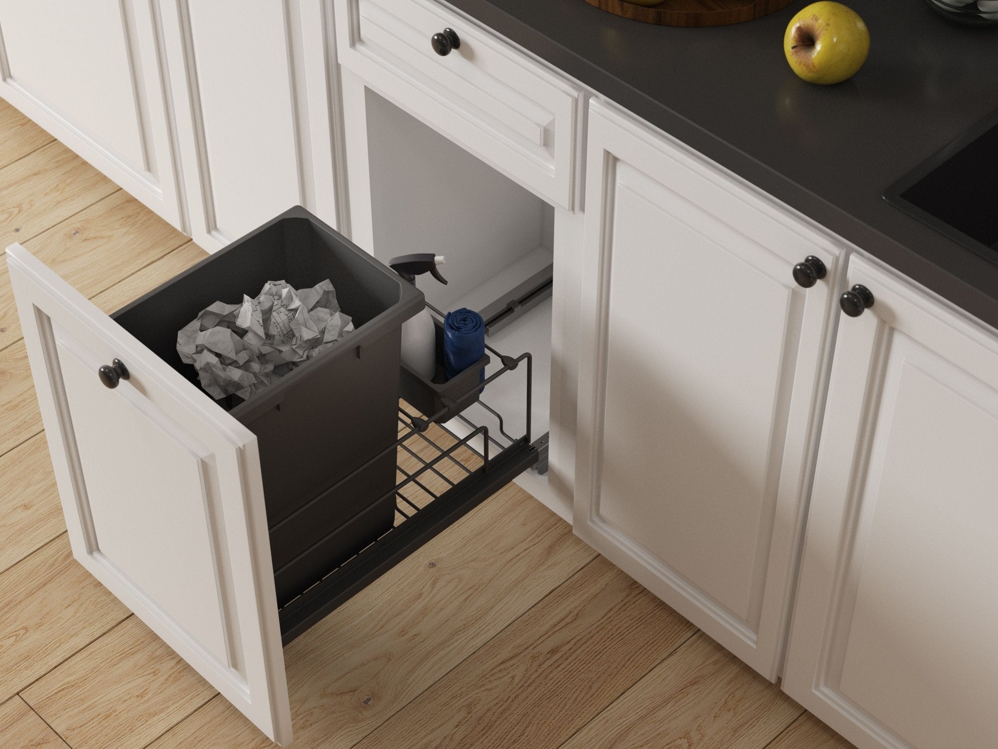 Vauth - Sagel Envi BMT Single 35 or 50 Quart Bottom Mount Soft - Close Waste Container System - KI Home