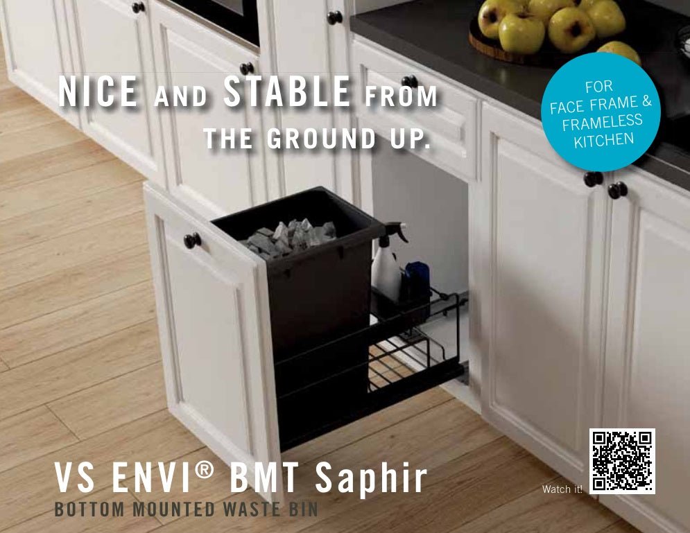Vauth - Sagel Envi BMT Single 35 or 50 Quart Bottom Mount Soft - Close Waste Container System - KI Home