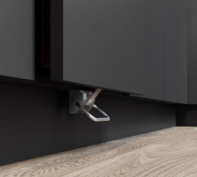 Vauth - Sagel ENVI Toe Kick Opener - Hands - Free, Matt Chrome, German - Engineered - KI Home