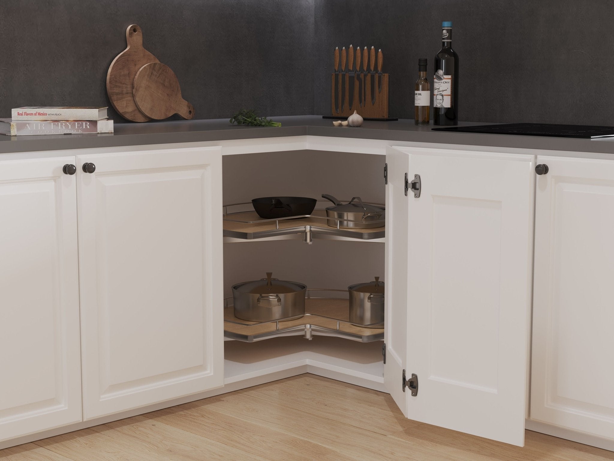 Vauth - Sagel VS COR® Wheel Pro Scalea Kidney 2 - Shelf Independently Rotating Lazy Susan - KI Home