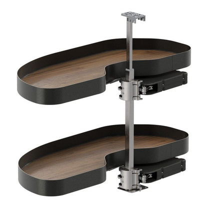 Vauth - Sagel VS CORNERSTONE® MAXX Planero Base Cabinet Pullout 2 - Shelf Lazy Susan for Blind Corner Cabinets - KI Home