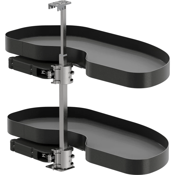 Vauth - Sagel VS CORNERSTONE® MAXX Planero Base Cabinet Pullout 2 - Shelf Lazy Susan for Blind Corner Cabinets - KI Home