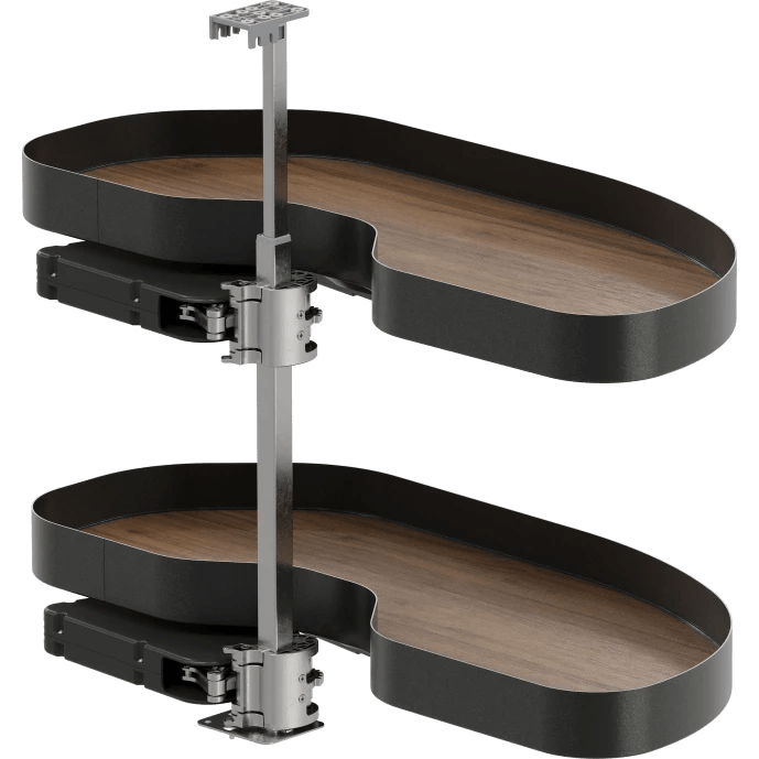 Vauth - Sagel VS CORNERSTONE® MAXX Planero Base Cabinet Pullout 2 - Shelf Lazy Susan for Blind Corner Cabinets - KI Home