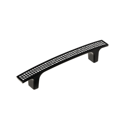 Vence Collection Modern Metal and Crystal Modern Cabinet and Drawer Pull Handle - KI Home