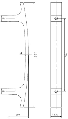 Vence Collection Modern Metal and Crystal Modern Cabinet and Drawer Pull Handle - KI Home