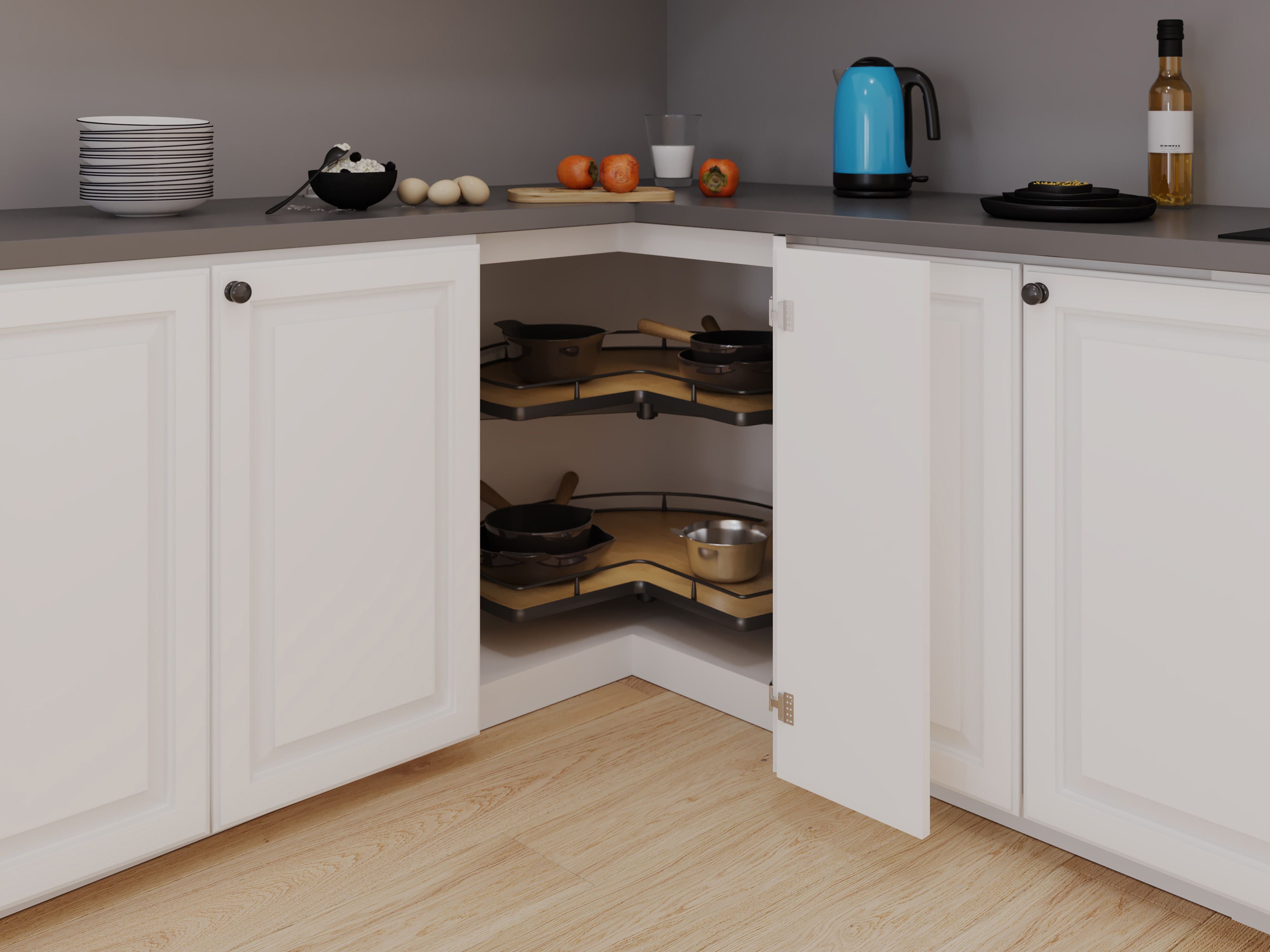 Vauth-Sagel VS COR® Wheel Pro Scalea Kidney 2-Shelf Independently Rotating Lazy Susan