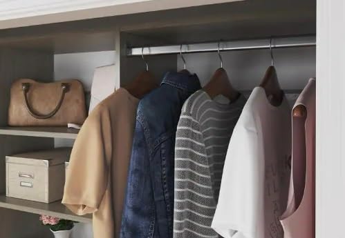 Welded Steel Polished Chrome Oval Wardrobe Tube with Two End Caps – Durable Closet Rod for Clothes Hanging - KI Home