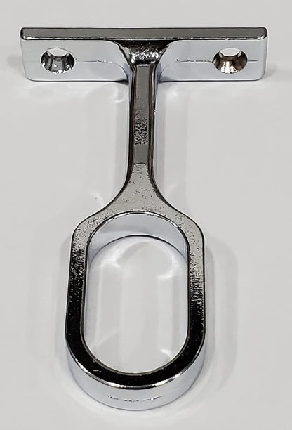 Welded Steel Polished Chrome Oval Wardrobe Tube with Two End Caps – Durable Closet Rod for Clothes Hanging - KI Home