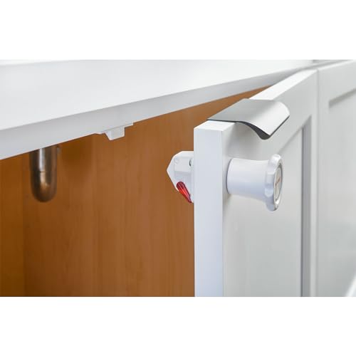 Rev-A-Shelf Rev-A-Lock Magnetic Child-Safe Cabinet Security System Set to Baby Proof Cabinet Drawers and Doors, 5 Locks and 2 Keys, RAL-101-1