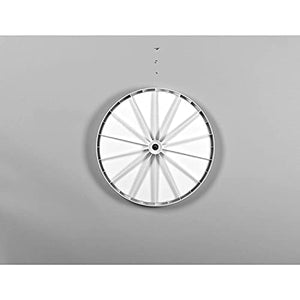 Rev-A-Shelf 18" Full Circle Dual Tier Lazy Susan Organizer for Upper Corner Wall Cabinets, Plastic Home Rotating Storage Shelves, White, 2062-18-11-1