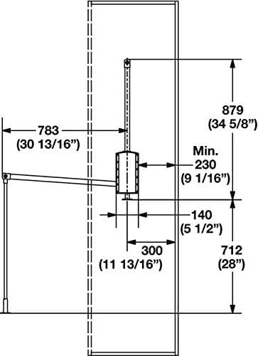 Hafele 805.31.223 Pull Down Closet Wardrobe Rod Lift, Heavy duty 33 lbs Load Capacity Chrome