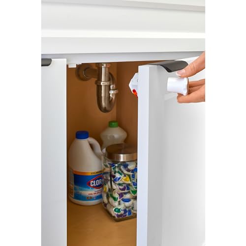 Rev-A-Shelf Rev-A-Lock Magnetic Child-Safe Cabinet Security System Set to Baby Proof Cabinet Drawers and Doors, 5 Locks and 2 Keys, RAL-101-1