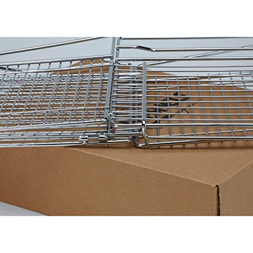 Rev-A-Shelf CTOHB-211319-CR-52 21 Inch Deep Cabinet Floor Tilt Out Steel Wire Clothes Laundry Hamper Basket with Mount Hook, Chrome