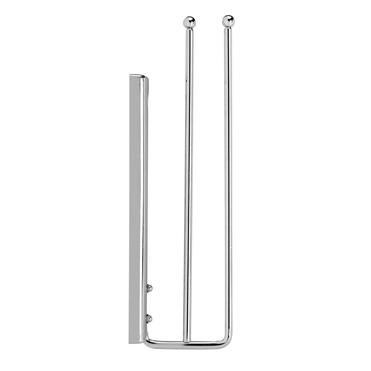 Rev-A-Shelf Under Sink Cabinet Kitchen Bathroom Prong Pull Out Extendable 2 Prong Standard Size Towel Bar Organizer, Chrome, 563-51-C