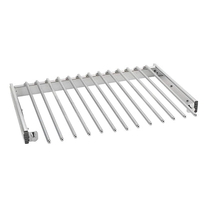 Rev-A-Shelf 17.5" Pull Out Wire Frame for 9 Pairs of Trouser Pant Rack for Space Saving Home Closet Storage Organization, Chrome, PSC-1814CR