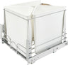 Rev-A-Shelf - 5BBSC-WMDM24-W - White Three Bin Recycling Center with Soft-Close Slides