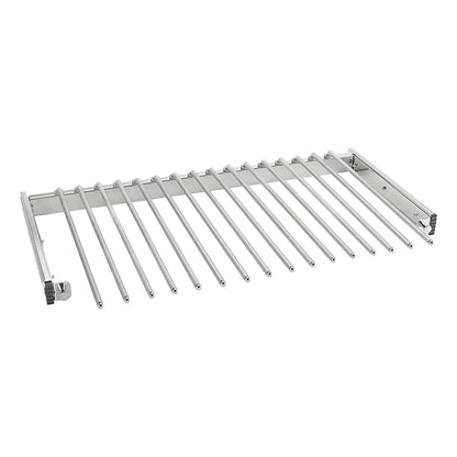 Rev-A-Shelf 17.5" Pull Out Wire Frame for 9 Pairs of Trouser Pant Rack for Space Saving Home Closet Storage Organization, Chrome, PSC-1814CR