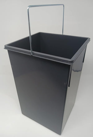 15 Liter Replacement Waste Bin with Handle for Hailo Easy Cargo 30 Pullout Unit