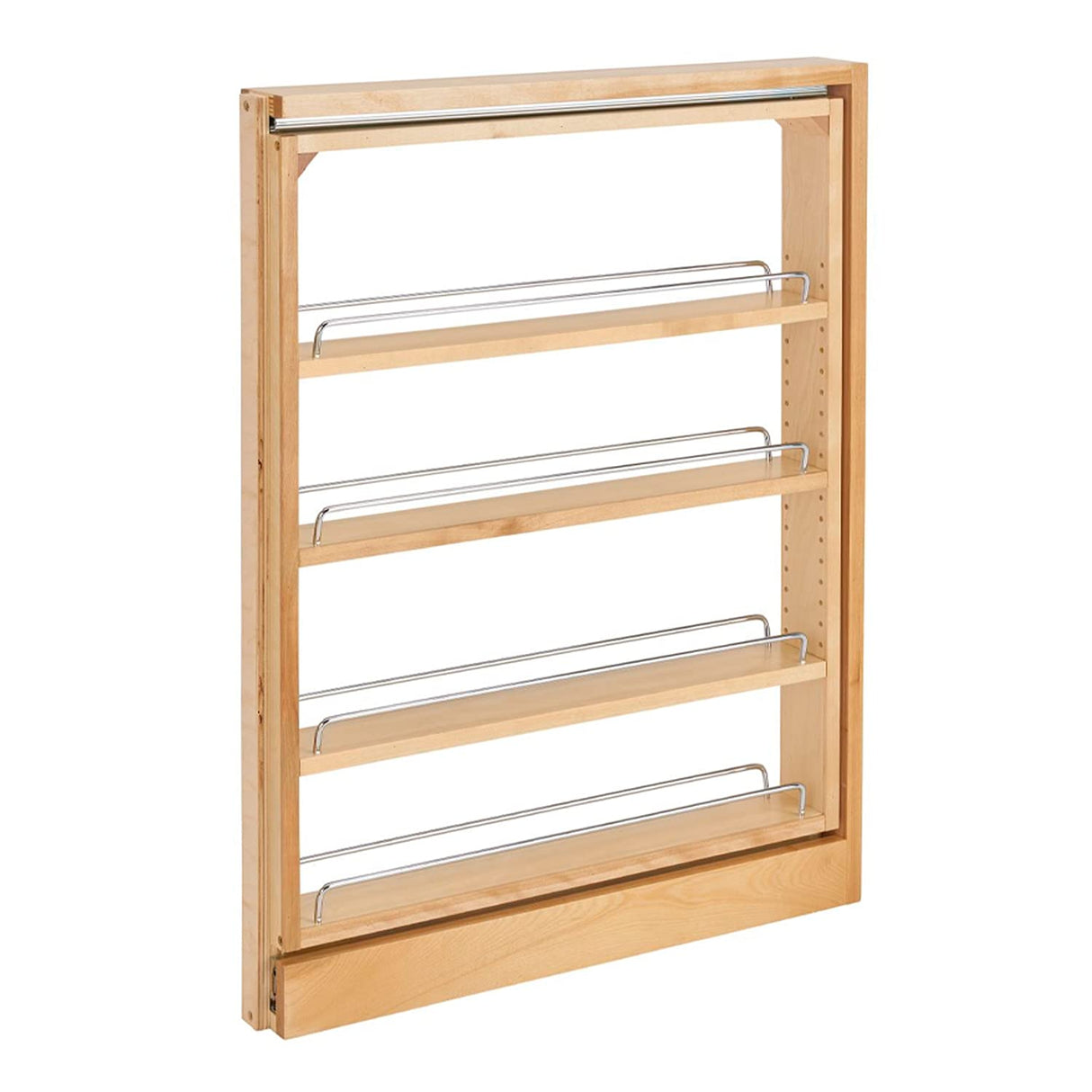 Rev-A-Shelf 432-BF-3C 3" Wood Base Cabinet Pullout Filler Organizer with Adjustable Shelves