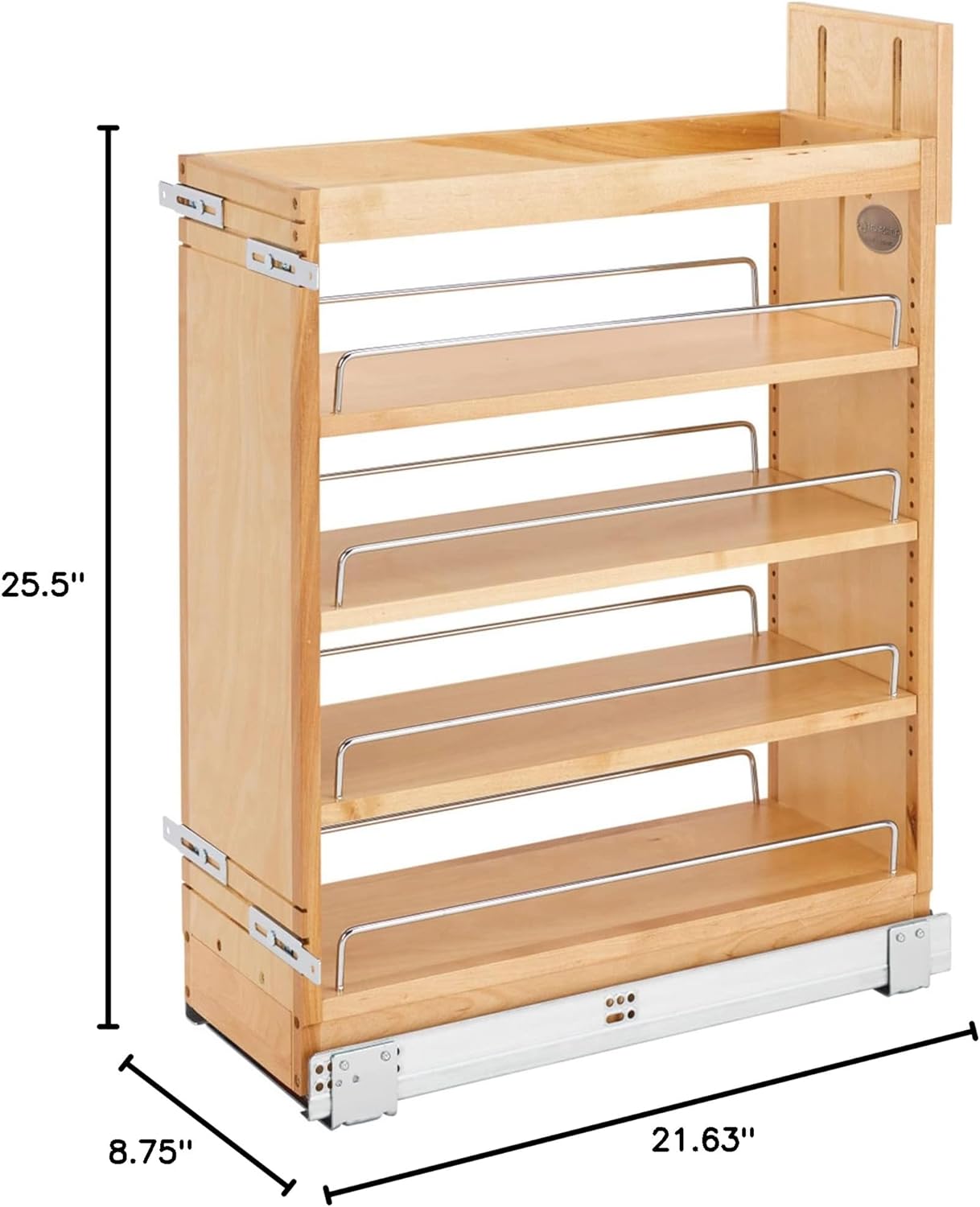 Rev-A-Shelf Pull Out Storage Organizer for Base Kitchen/Bathroom Cabinets with Full Extension Soft Close Slides
