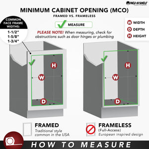 Rev-A-Shelf Under Sink Cabinet Kitchen Bathroom Prong Pull Out Extendable 2 Prong Standard Size Towel Bar Organizer, Chrome, 563-51-C