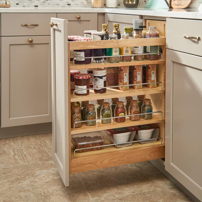 Rev-A-Shelf Pull Out Storage Organizer for Base Kitchen/Bathroom Cabinets with Full Extension Soft Close Slides