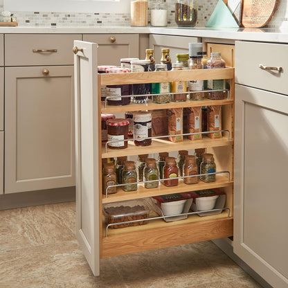 Rev-A-Shelf Pull Out Storage Organizer for Base Kitchen/Bathroom Cabinets with Full Extension Soft Close Slides