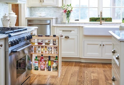 Rev-A-Shelf Pull Out Storage Organizer for Base Kitchen/Bathroom Cabinets with Full Extension Soft Close Slides