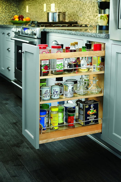 Rev-A-Shelf Pull Out Storage Organizer for Base Kitchen/Bathroom Cabinets with Full Extension Soft Close Slides