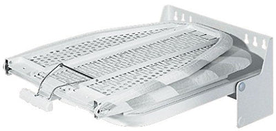 Hafele 568.66.700 Wall Mounted Folding and Rotating Ironing Board with Gray stipes Heat - Resistant Cover - KI Home