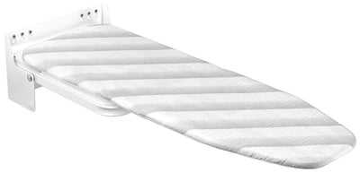Hafele 568.66.700 Wall Mounted Folding and Rotating Ironing Board with Gray stipes Heat - Resistant Cover - KI Home
