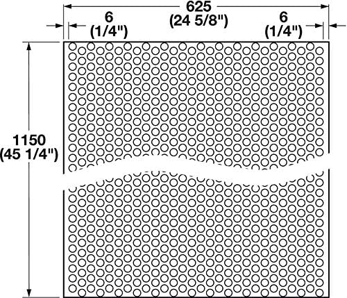 Hafele Flexible Cut - to - Size 34 5/8" x 22 1/2" Protective Rubber Cabinet Liner Mat Made in Germany - KI Home