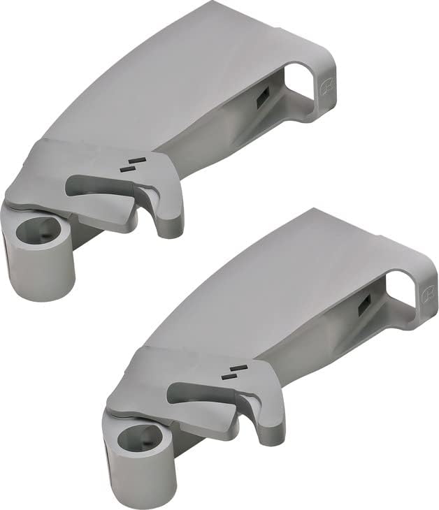 Hafele Lemans II Set 2-Shelf Chrome and Gray Lazy Susan with Soft-Close for Blind Base Corner Cabinets - KI Home