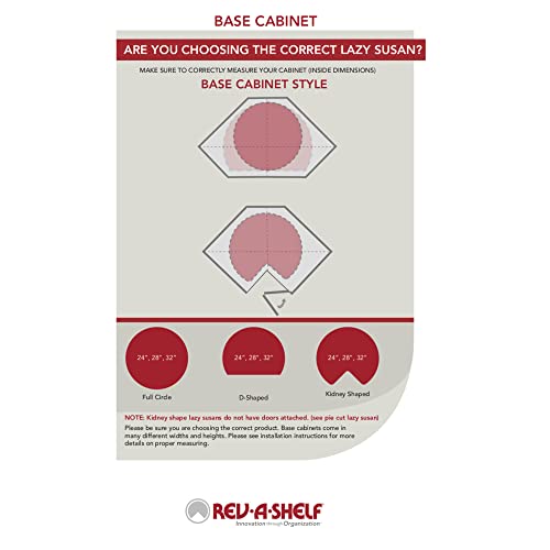 Rev - A - Shelf 18" Full Circle Dual Tier Lazy Susan Organizer for Upper Corner Wall Cabinets, Plastic Home Rotating Storage Shelves, White, 2062 - 18 - 11 - 1 - KI Home