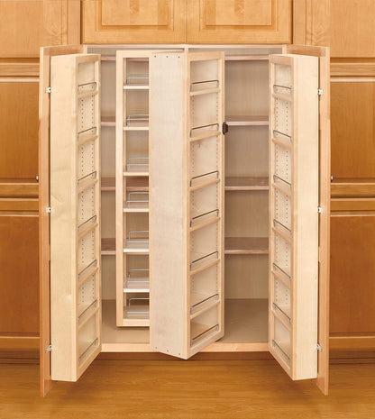 Rev - A - Shelf 57 in Swing Out Pantry Kit, Standard, Natural - KI Home