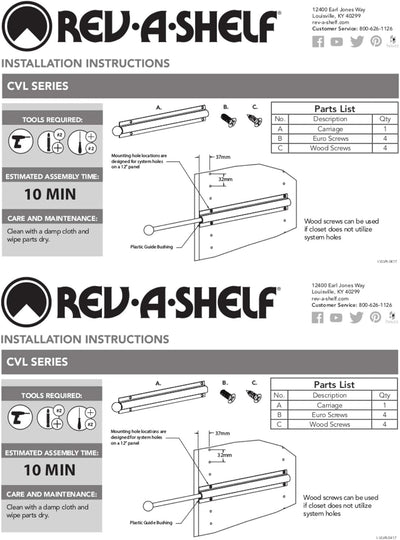 Rev - A - Shelf 6 - Inch Extending Closet Rod, Organization Rack for Valet, Ties and Scarves, Metal Adjustable Storage Clothes Hanger, Chrome, CVL - 12 - CR - KI Home