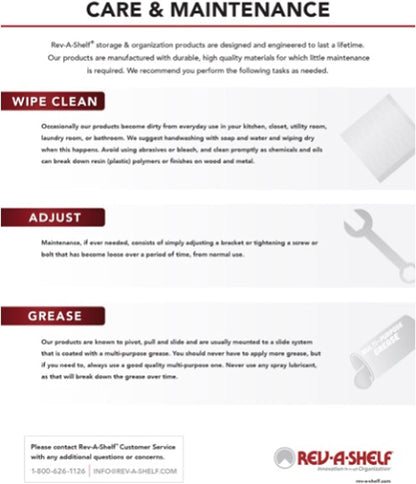 Rev - A - Shelf Polymer Replacement 35qt Waste Trash Container - KI Home