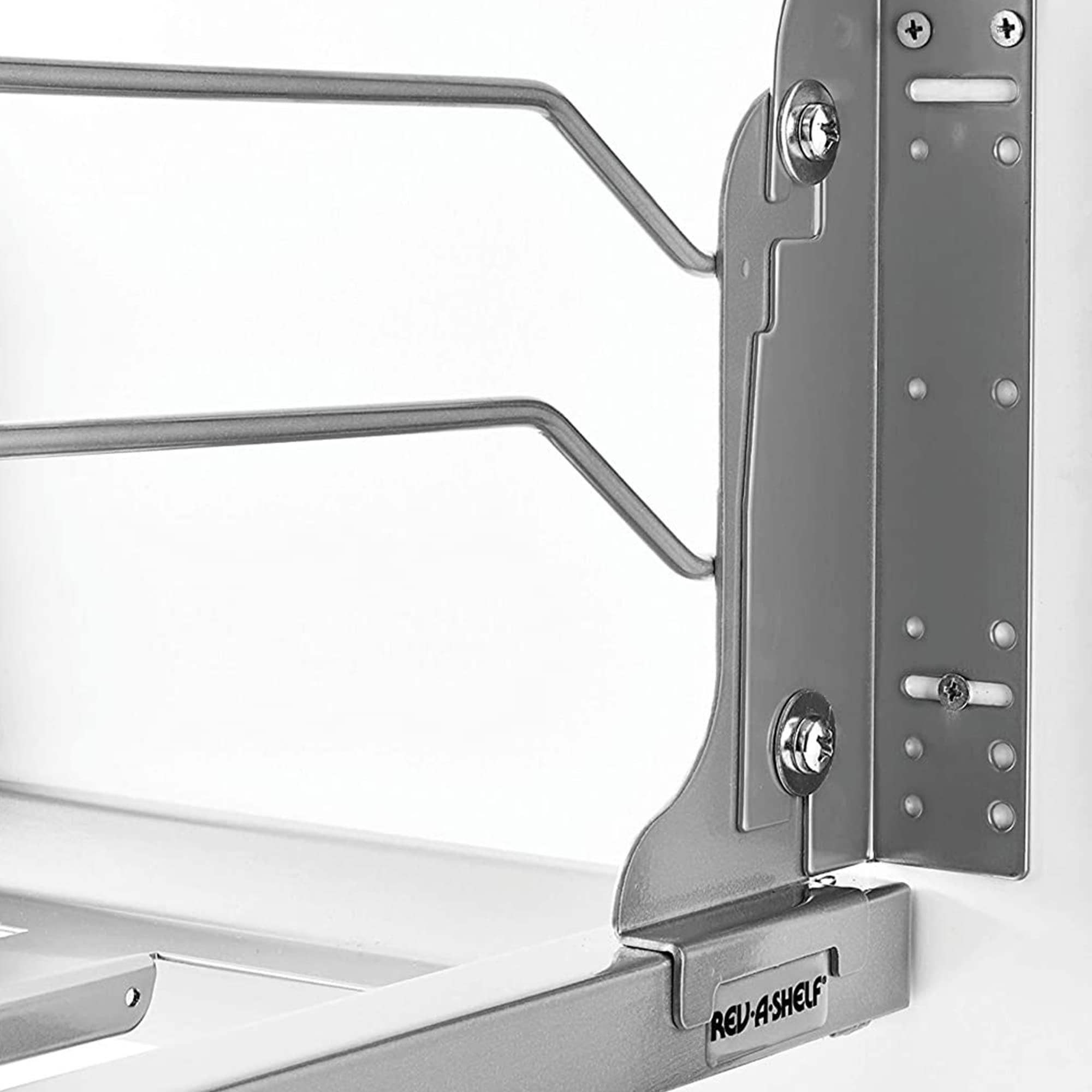 Rev - A - Shelf Pullout Trash Can for Full - Height Kitchen Cabinets 50 Quart 12.5 Gallon with Soft - Close Slides and Storage, Silver, 53WC - 1550SCDM - 117 - KI Home